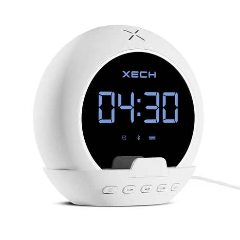 Digital white and Black Clock